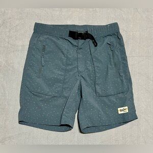 Howler Brothers Blue‎ and Gold Athletic Shorts